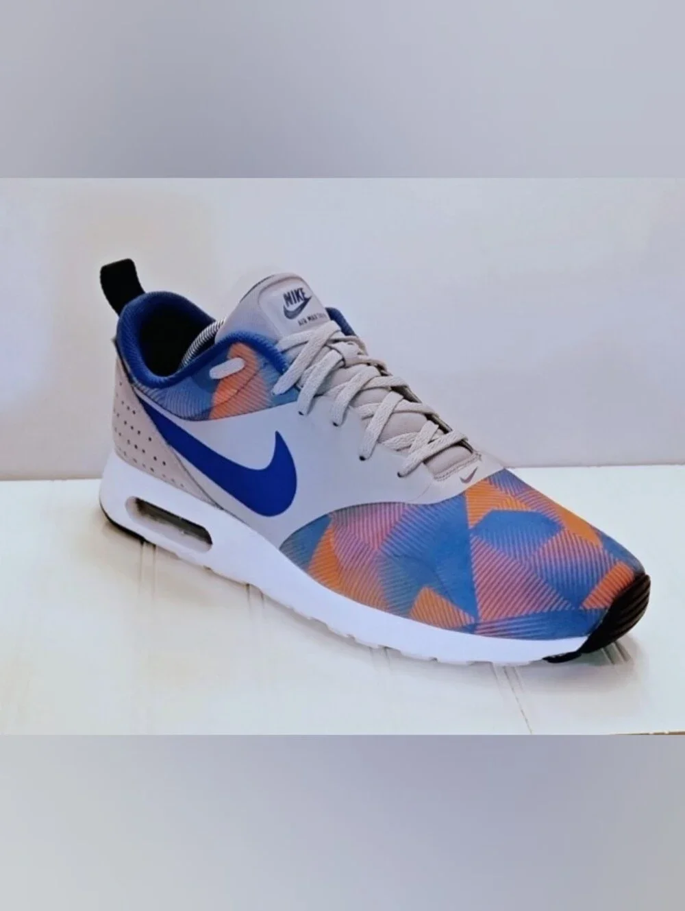 Nike Air Max Tavas Print 'Grey Blue Hot Lava' 742781-014 Size 11.5 Men's